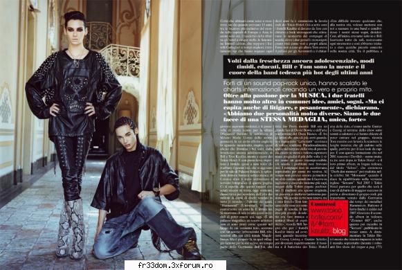 Tom & Bill interviul L'UOMO - ionela - Tokio hotel