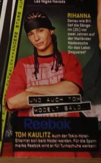 Tom worked as a model - Reebok - Tom worked as a model - Reebok Dupa cum se vede - Tom Kaulitz